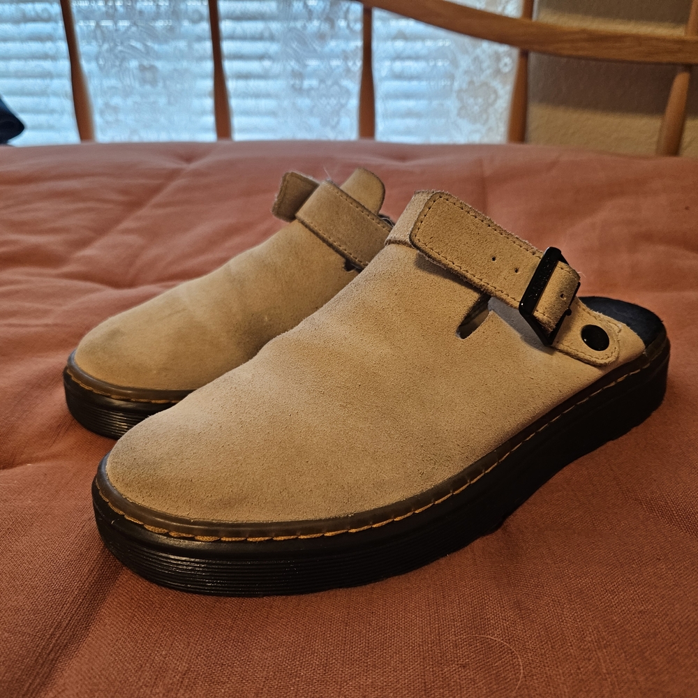 Dr Marten Suede Clogs